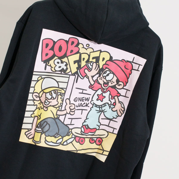 NEW JACK BOB&FREDスプレーロゴフルZIPパーカ（NJ251-2867）