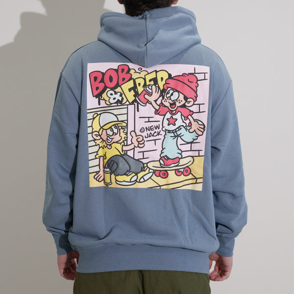 NEW JACK BOB&FREDスプレーロゴフルZIPパーカ（NJ251-2867）