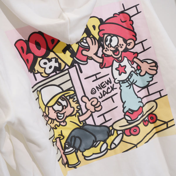 NEW JACK BOB&FREDスプレーロゴフルZIPパーカ（NJ251-2867）