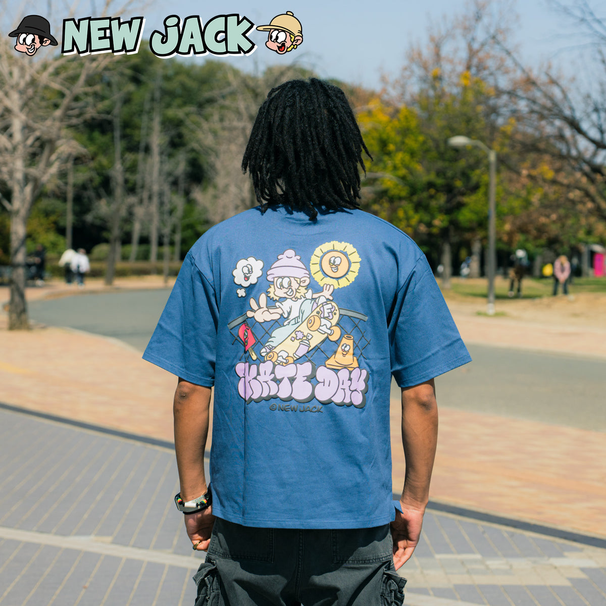 NEW JACK(ニュージャック)FRED SKATE DAY 半袖Tシャツ (メンズ