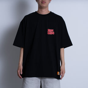 NEW JACK 相良刺繍スプレーロゴ半袖Tシャツ(NJ252-2186)