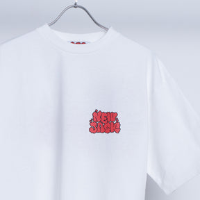 NEW JACK 相良刺繍スプレーロゴ半袖Tシャツ(NJ252-2186)