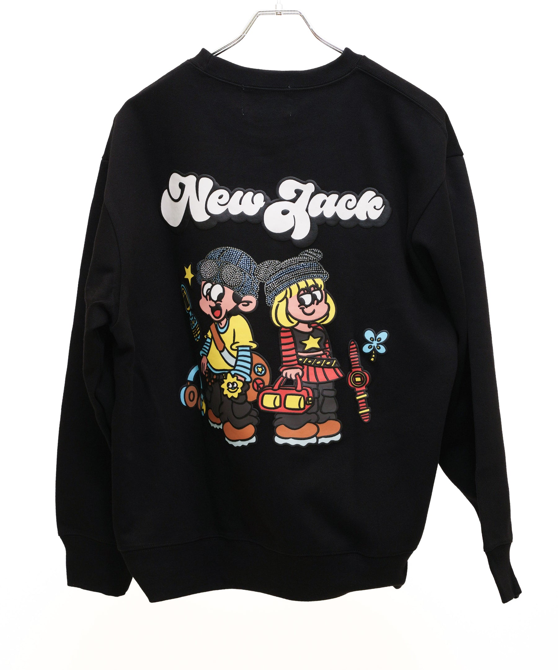 NEW JACK ラインストーン付きトレーナー（NJ261-2216）