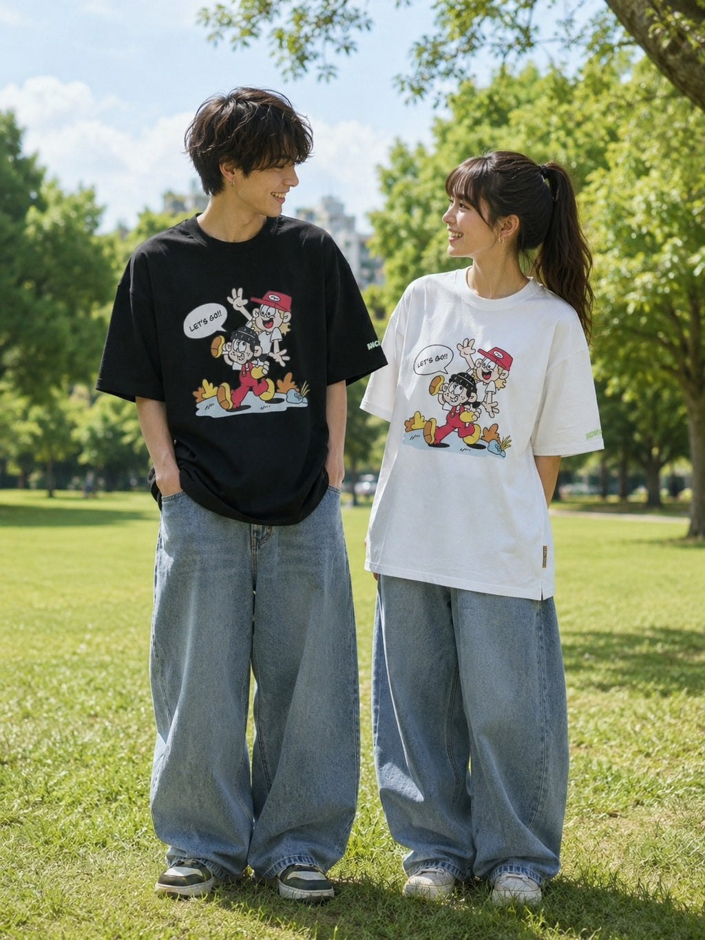 NEW JACK(ニュージャック)BOB&FRED LET`S GO半袖Tシャツ (メンズ