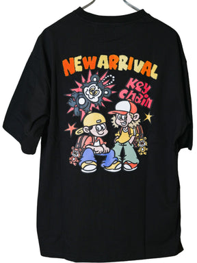 NEW JACK 立体シール風ワンポイントプリント 半袖Tシャツ(NJ262-2716)