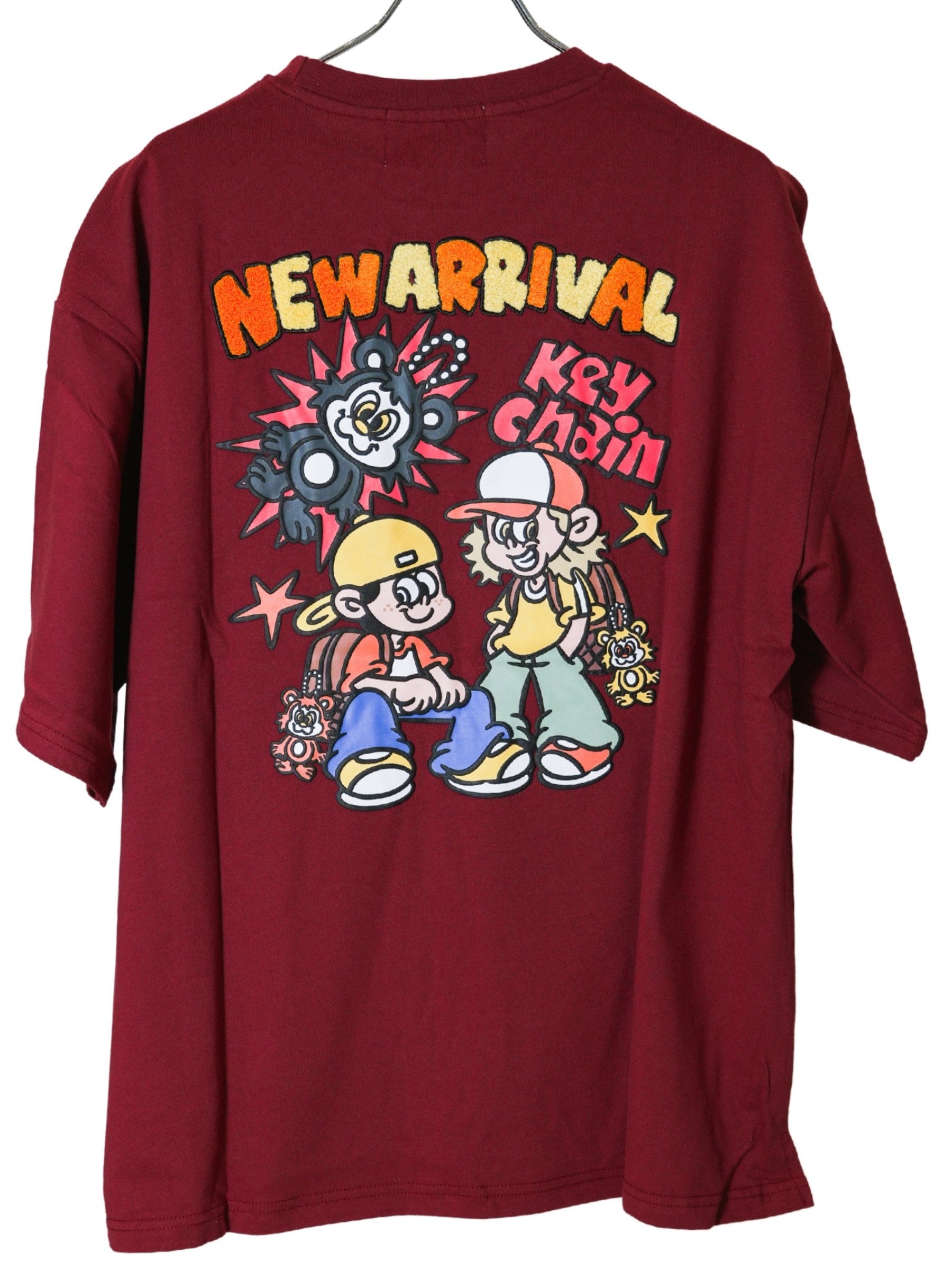 NEW JACK 立体シール風ワンポイントプリント 半袖Tシャツ(NJ262-2716)