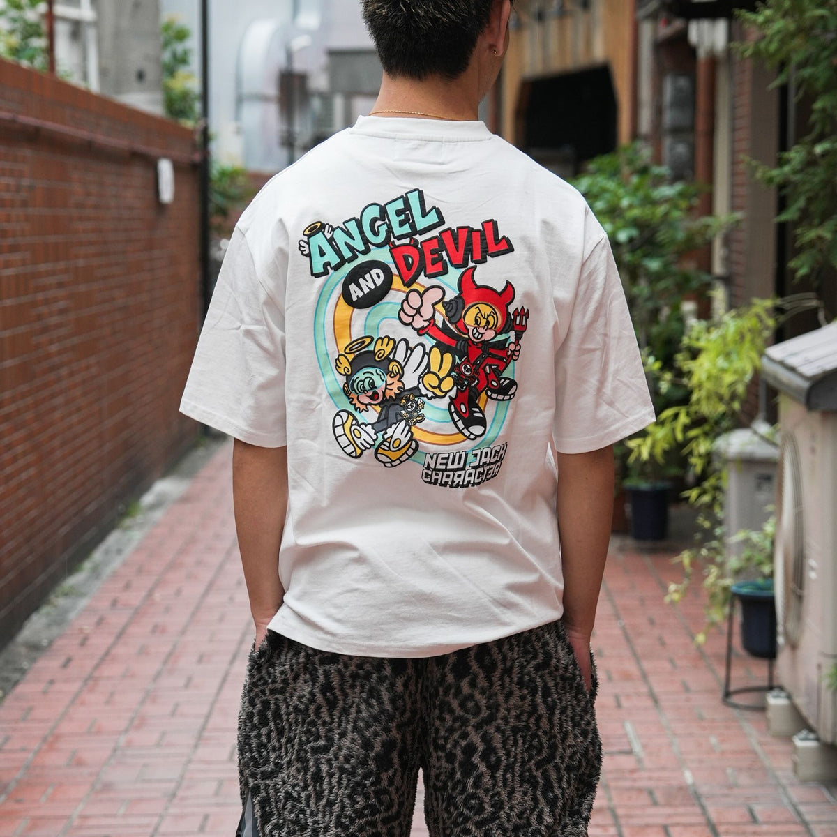 NEW JACK(ニュージャック)ANGEL&DEVIL半袖Tシャツ (メンズ・レディース)