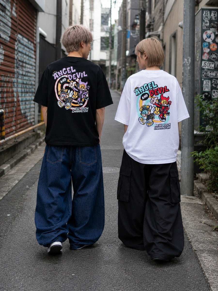 NEW JACK(ニュージャック)ANGEL&DEVIL半袖Tシャツ (メンズ・レディース)