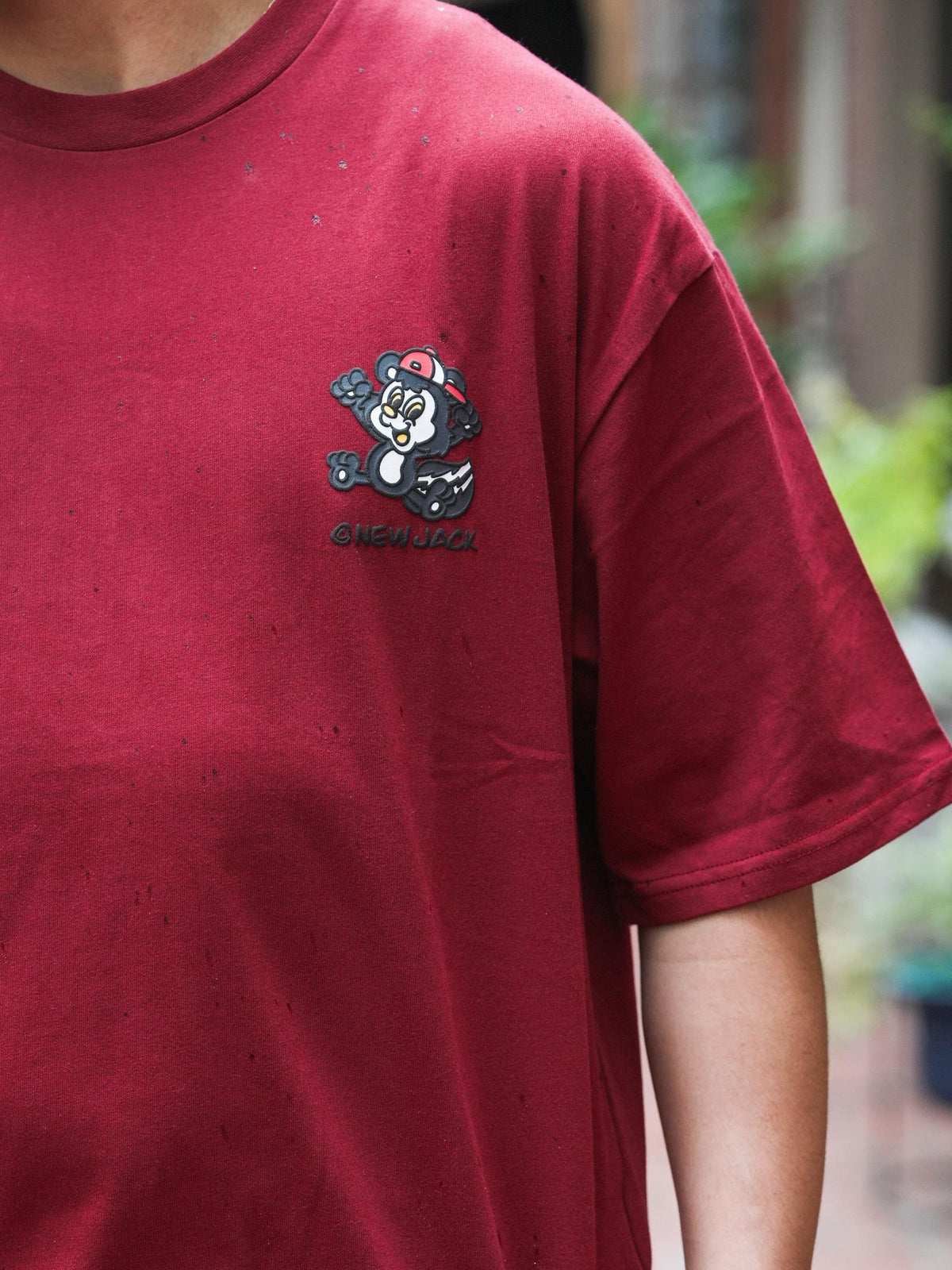 NEW JACK 相良刺繡サークルイラスト 半袖Tシャツ(NJ262-2736)