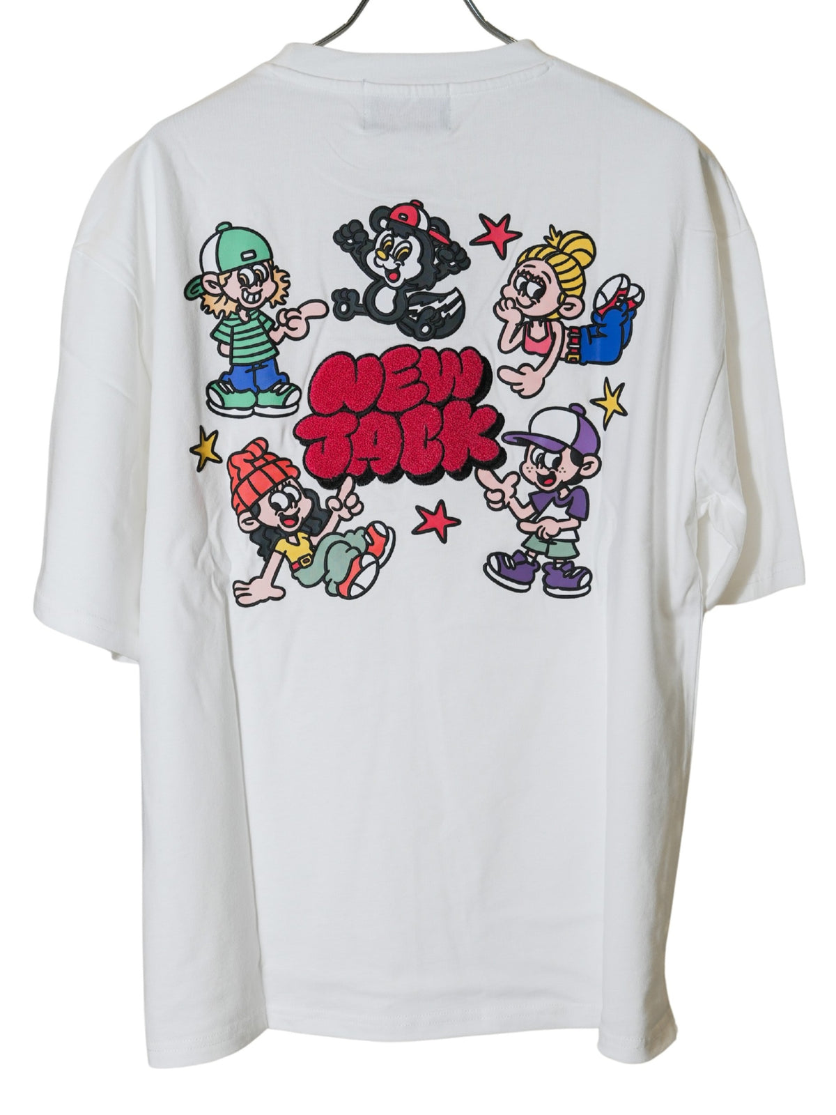 NEW JACK 相良刺繡サークルイラスト 半袖Tシャツ(NJ262-2736)