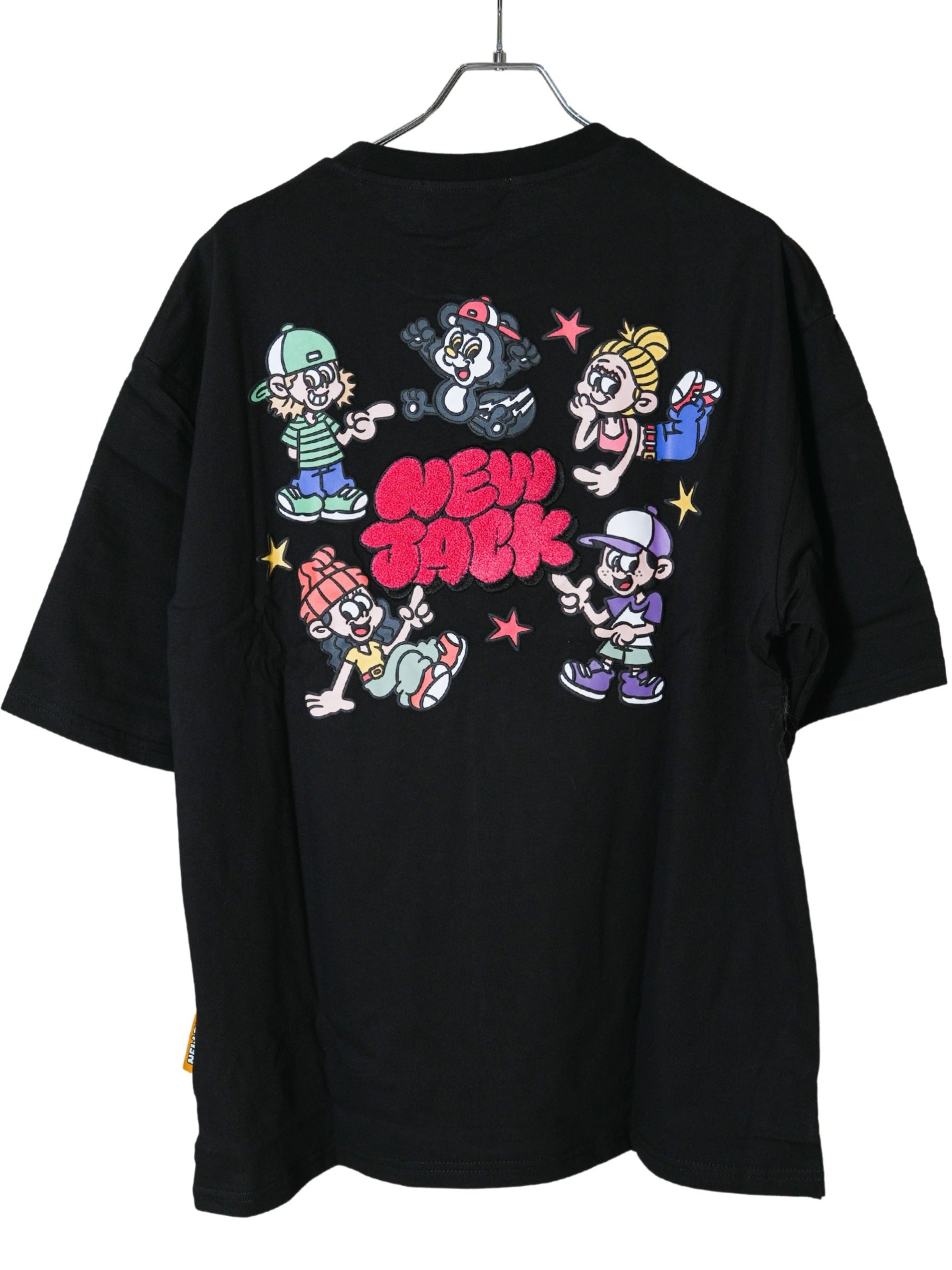 NEW JACK(ニュージャック)相良刺繡サークルイラスト半袖Tシャツ