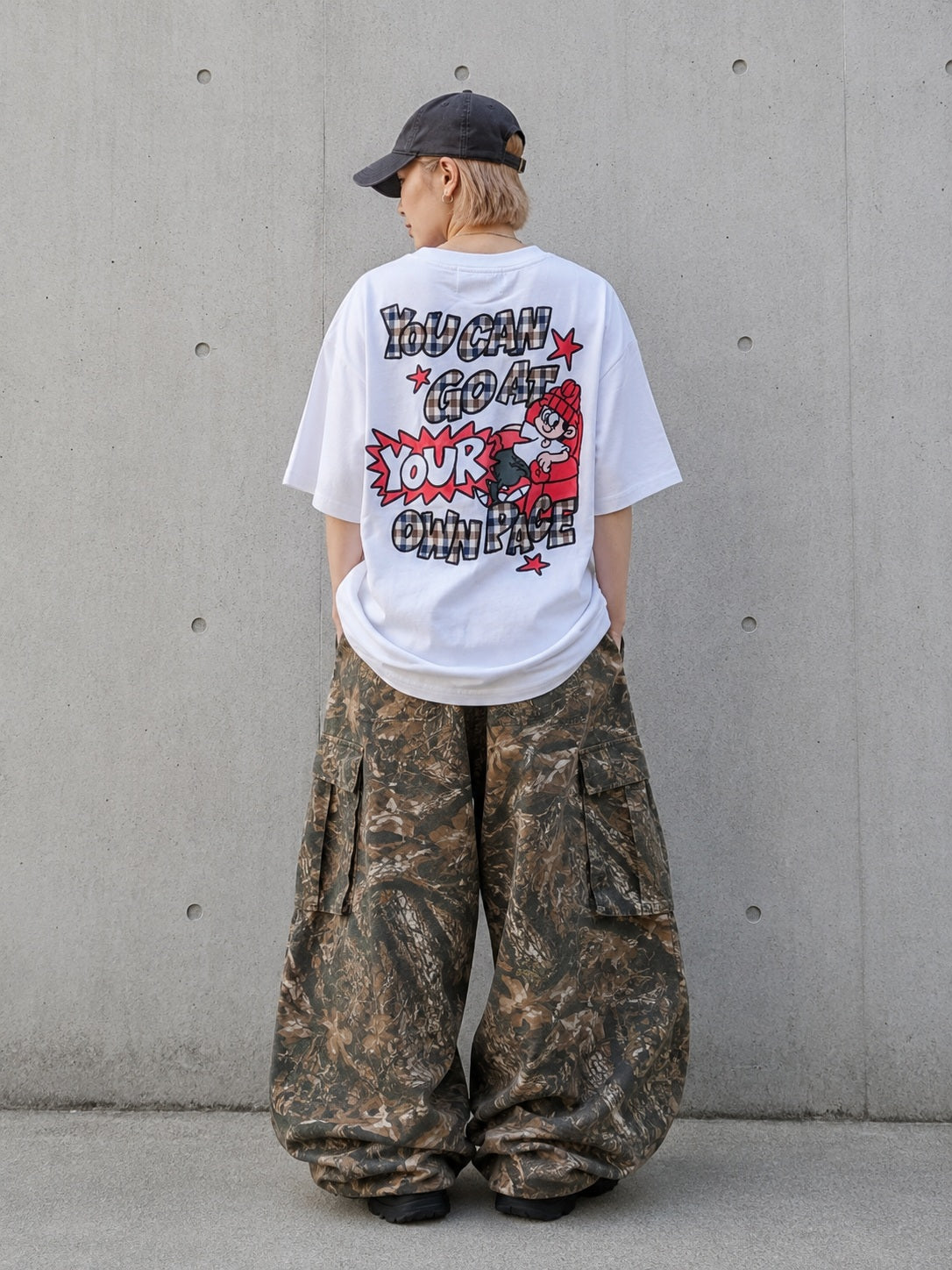 NEW JACK チェック柄アップリケ 半袖Tシャツ(NJ262-2746)