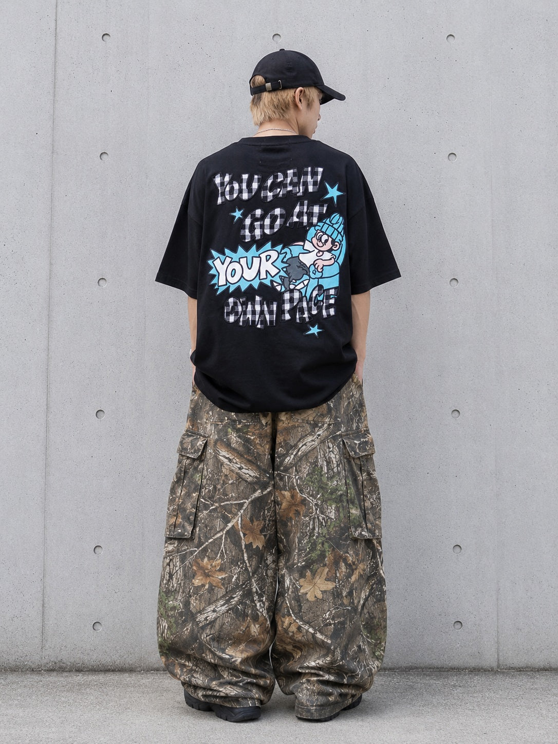 NEW JACK チェック柄アップリケ 半袖Tシャツ(NJ262-2746)