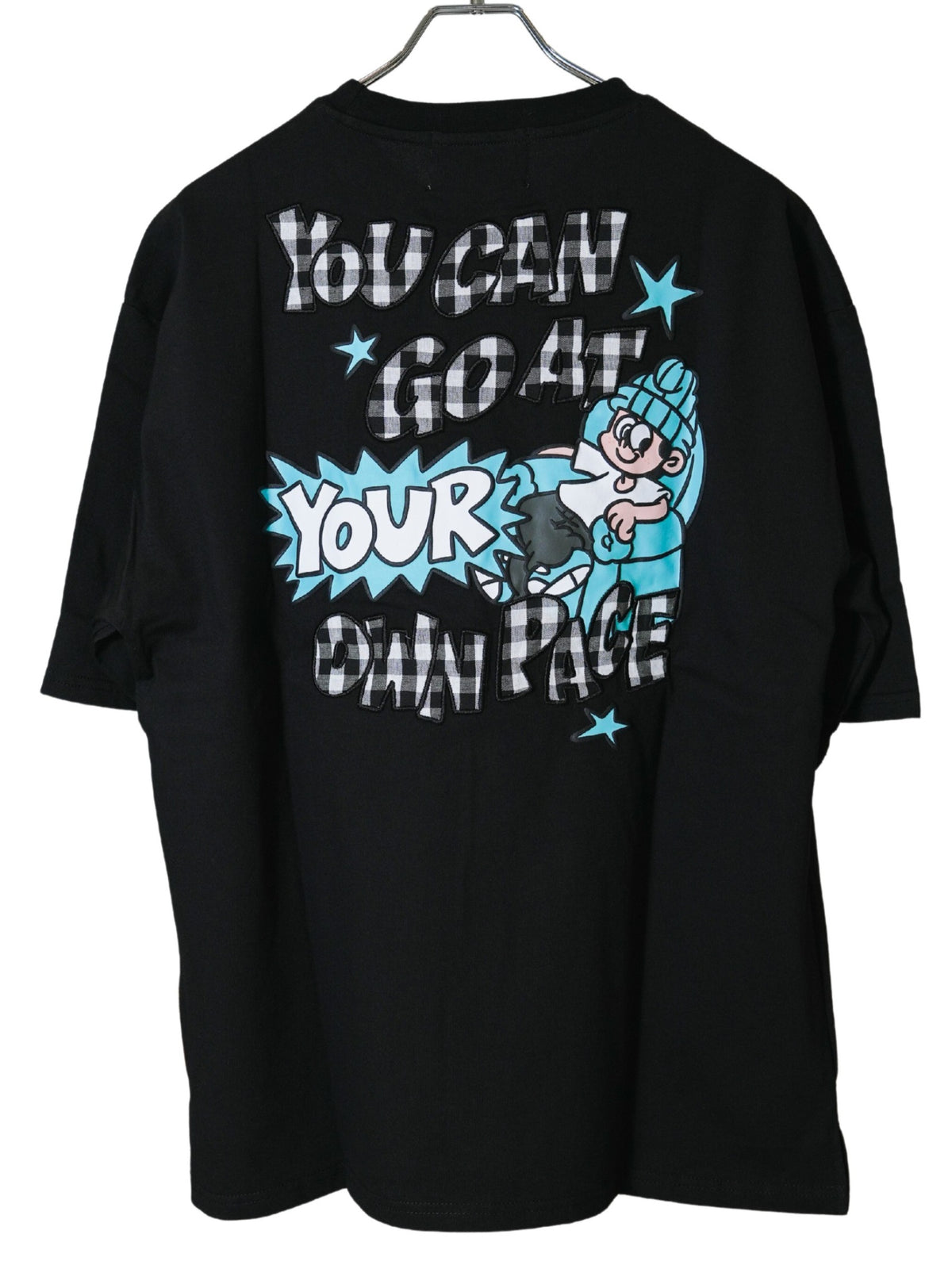 NEW JACK チェック柄アップリケ 半袖Tシャツ(NJ262-2746)