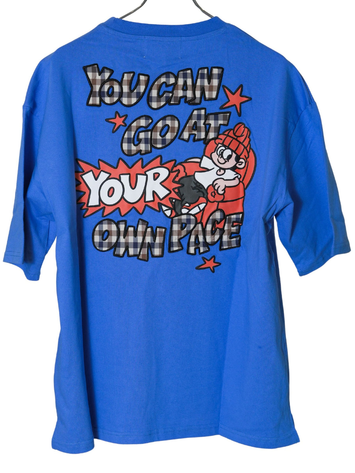 NEW JACK チェック柄アップリケ 半袖Tシャツ(NJ262-2746)