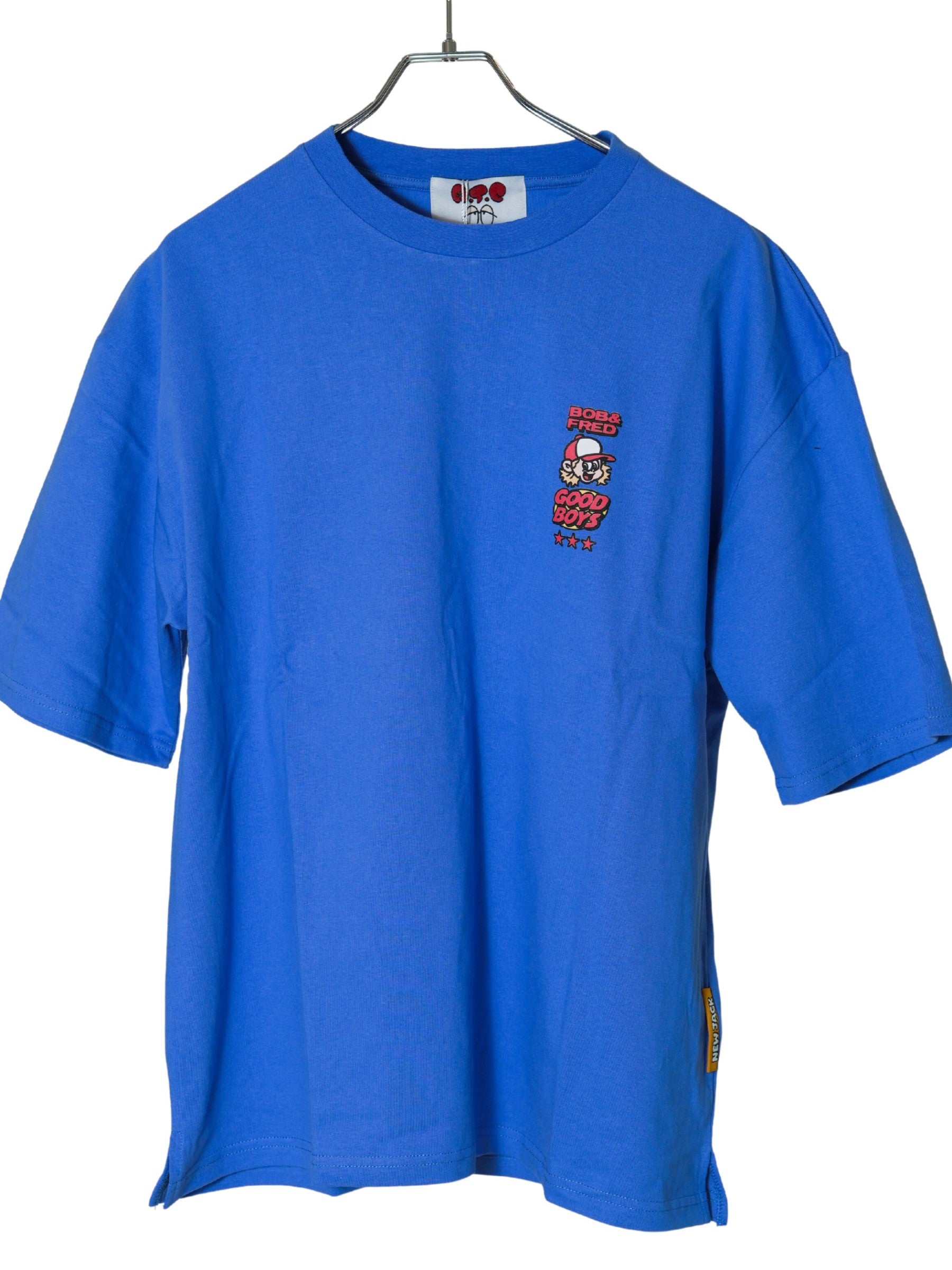 NEW JACK チェック柄アップリケ 半袖Tシャツ(NJ262-2746)