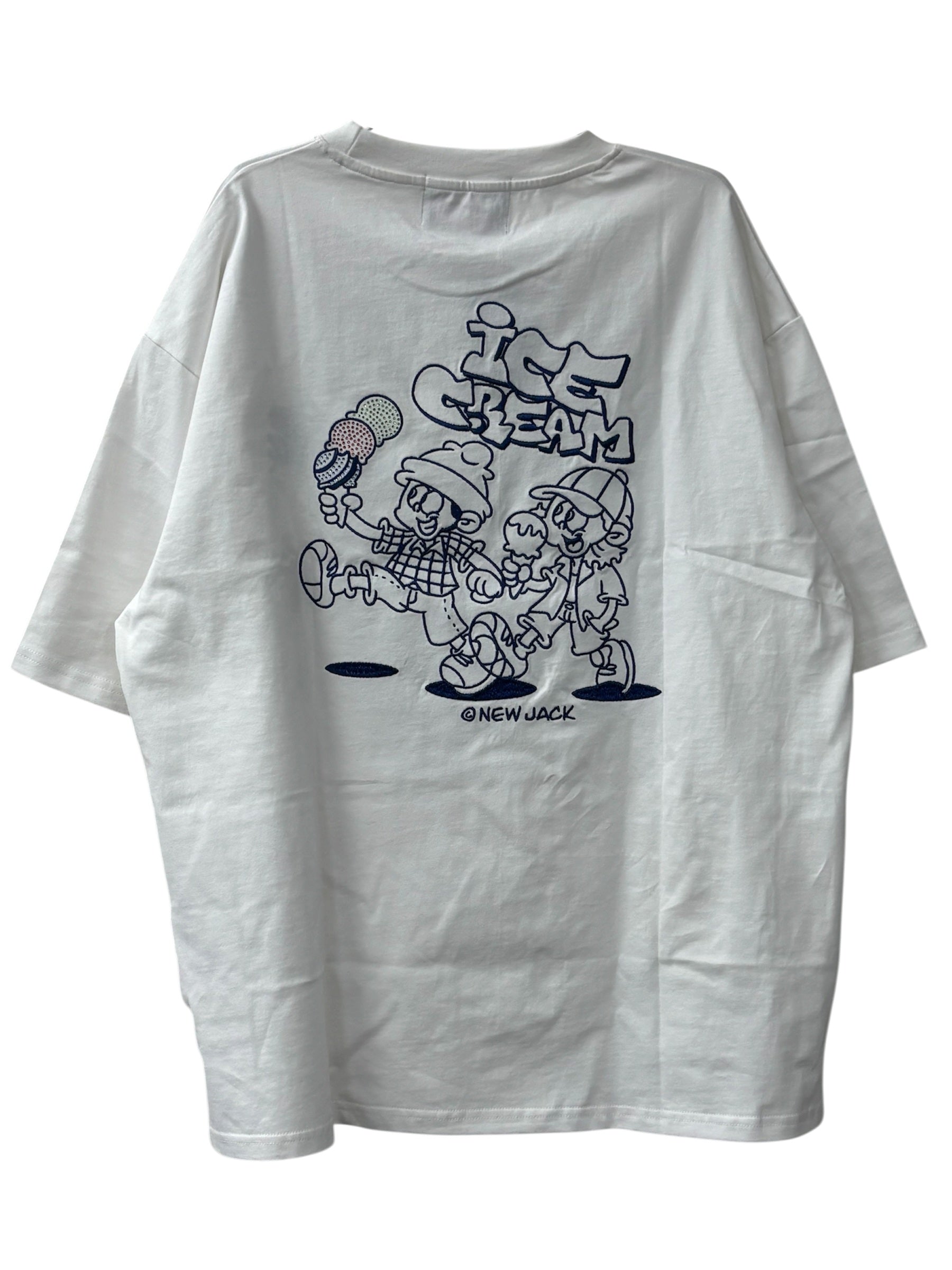 NEW JACK(ニュージャック)ラインストーン半袖Tシャツ (メンズ