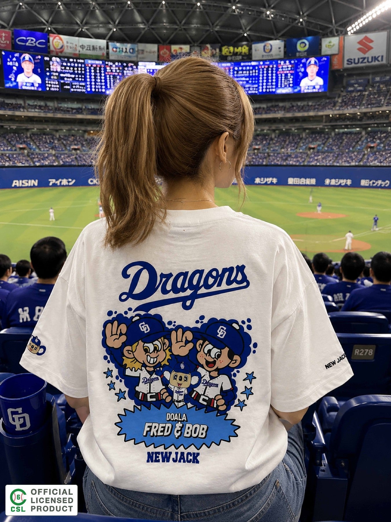 NEW JACK 中日ドラゴンズモデルTシャツ-2026C (NJD262-2306)
