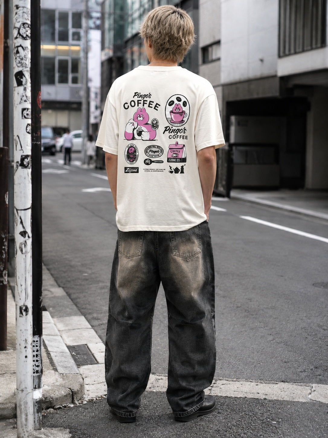 ZIZONE Pingo Coffee 半袖Tシャツ(ZI262-5836)