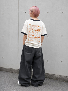 ZIZONE Pingo コミックプリントリンガーTシャツ(ZI262-5846)