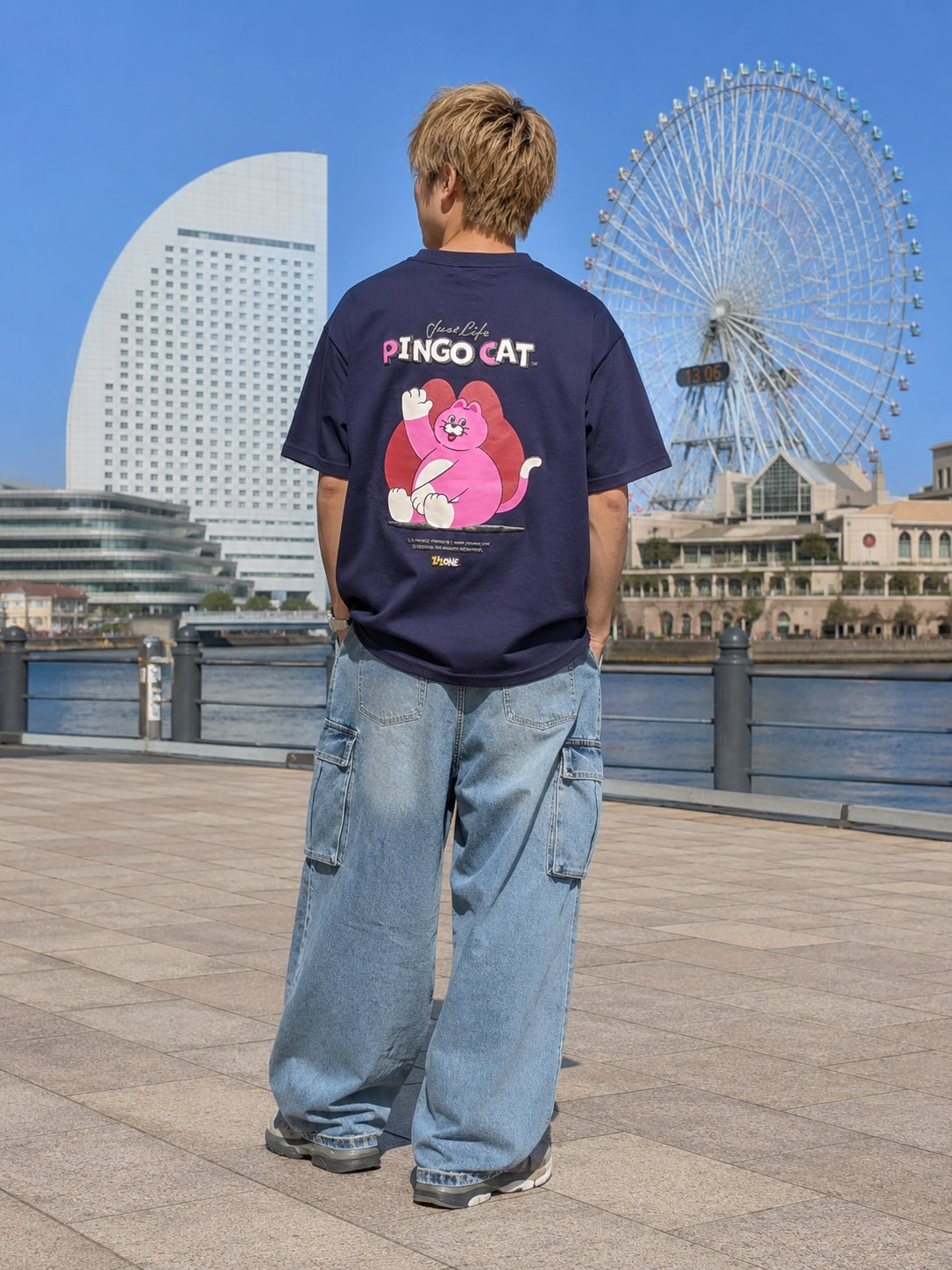 ZIZONE Pingo フロッキープリントTシャツ(ZI262-5806)