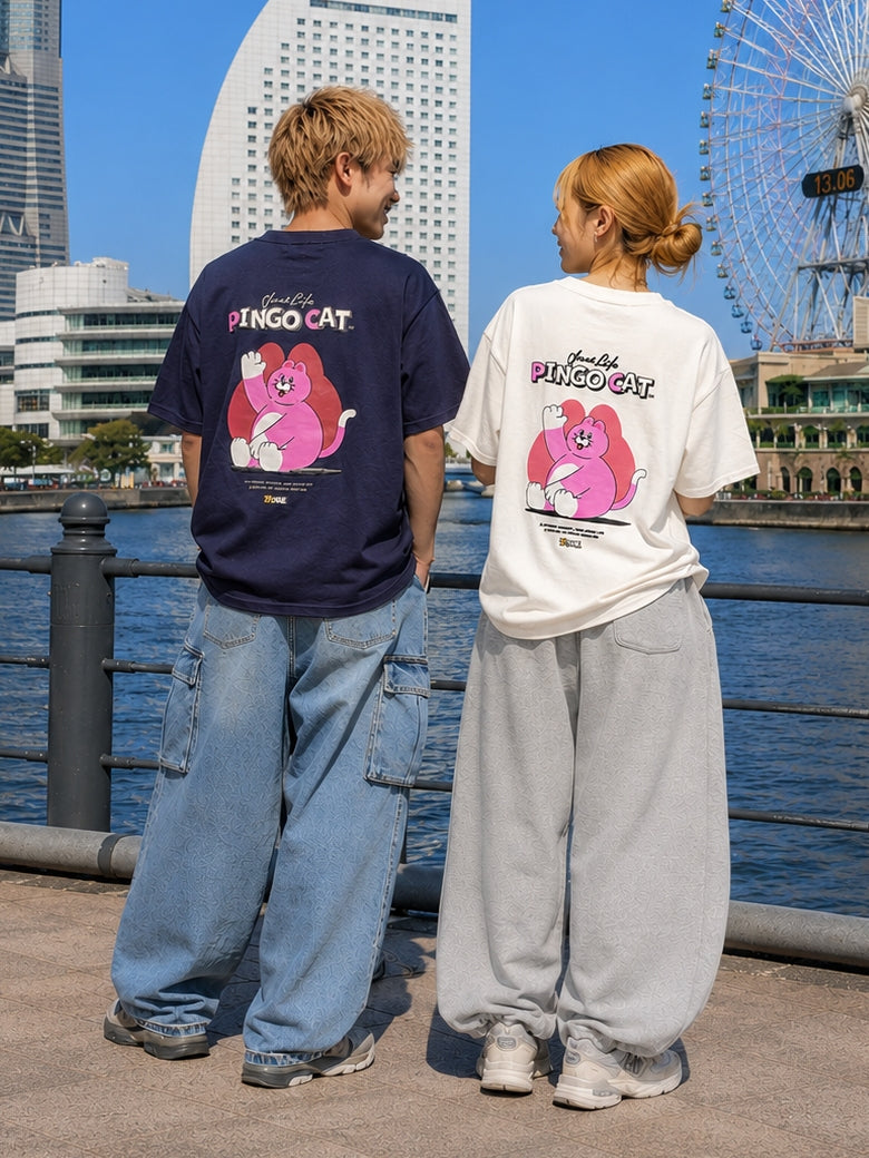 ZIZONE Pingo フロッキープリントTシャツ(ZI262-5806)